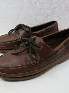 Dockmasters Oil Tanned Leather Boat Deck Shoes Men's Casual Footwear Sz 8 W